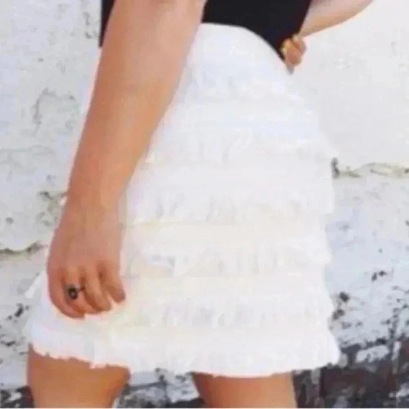 The Limited Fringe Mini Skirt Size 14P - Picture 1 of 7